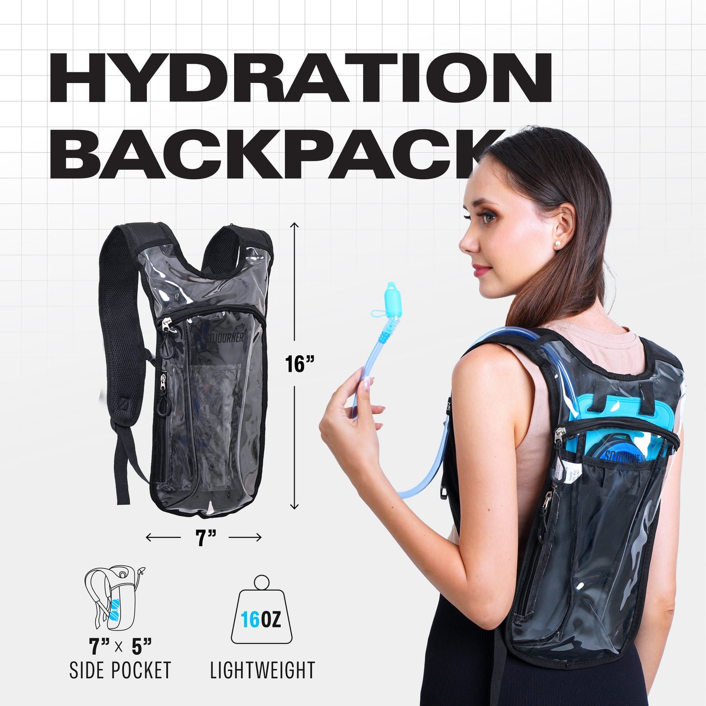 Hype Hydro Reflective Rave Hydration Pack (Small)