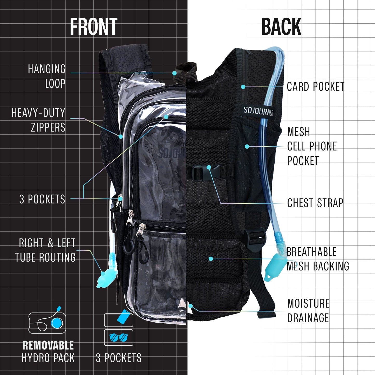 Glowstream Hydration Backpack (Medium)