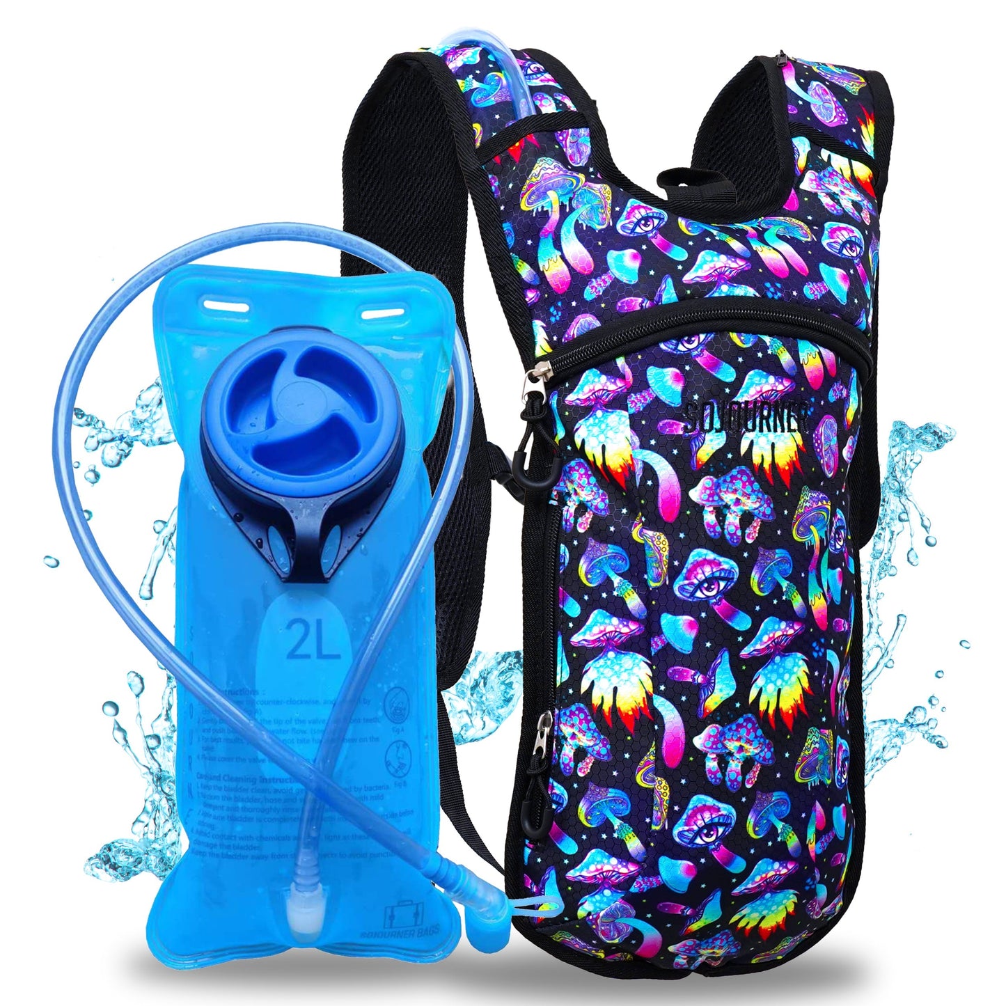 Hype Hydro Reflective Rave Hydration Pack (Small)