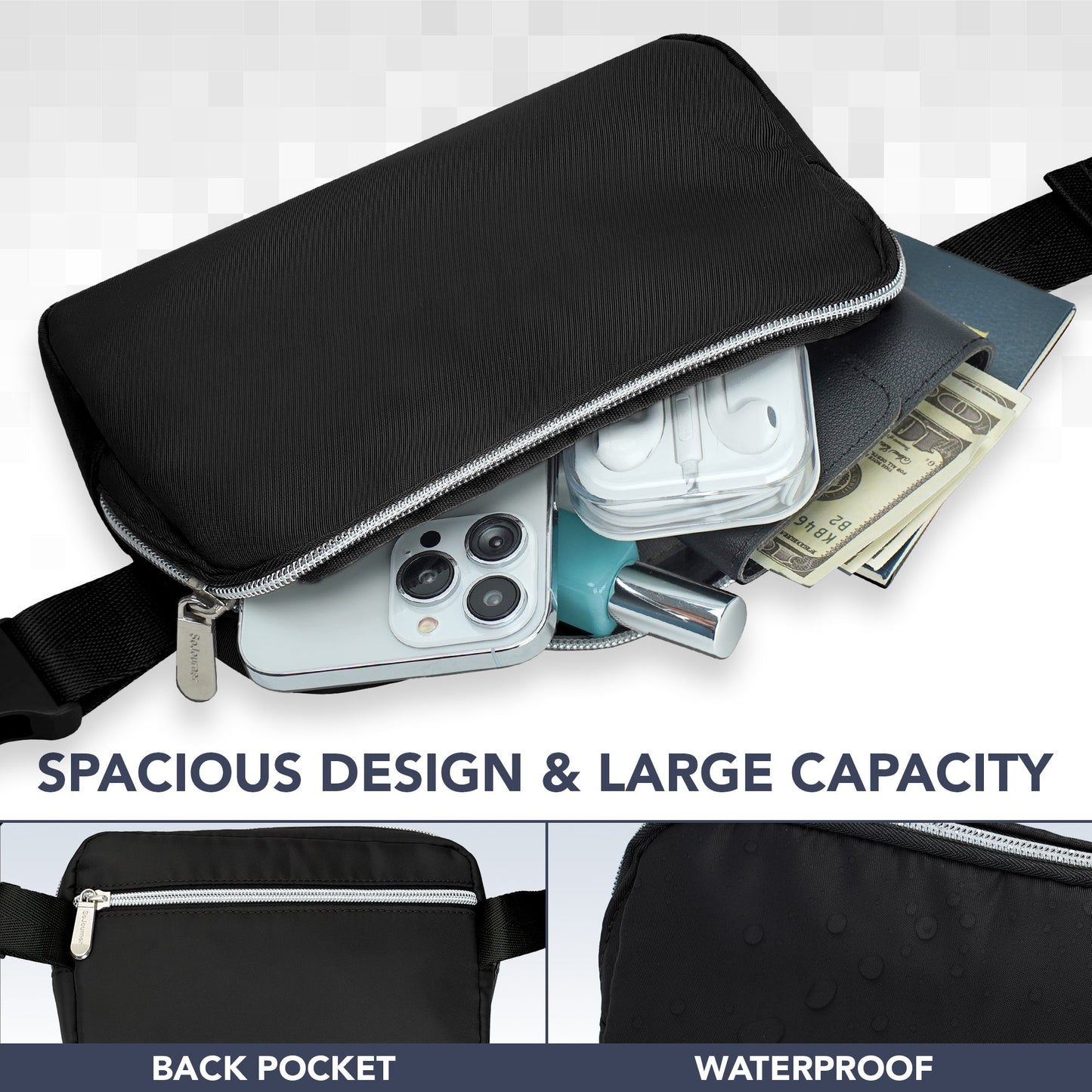 Hologlow Rave Fanny Pack (1 Pocket)