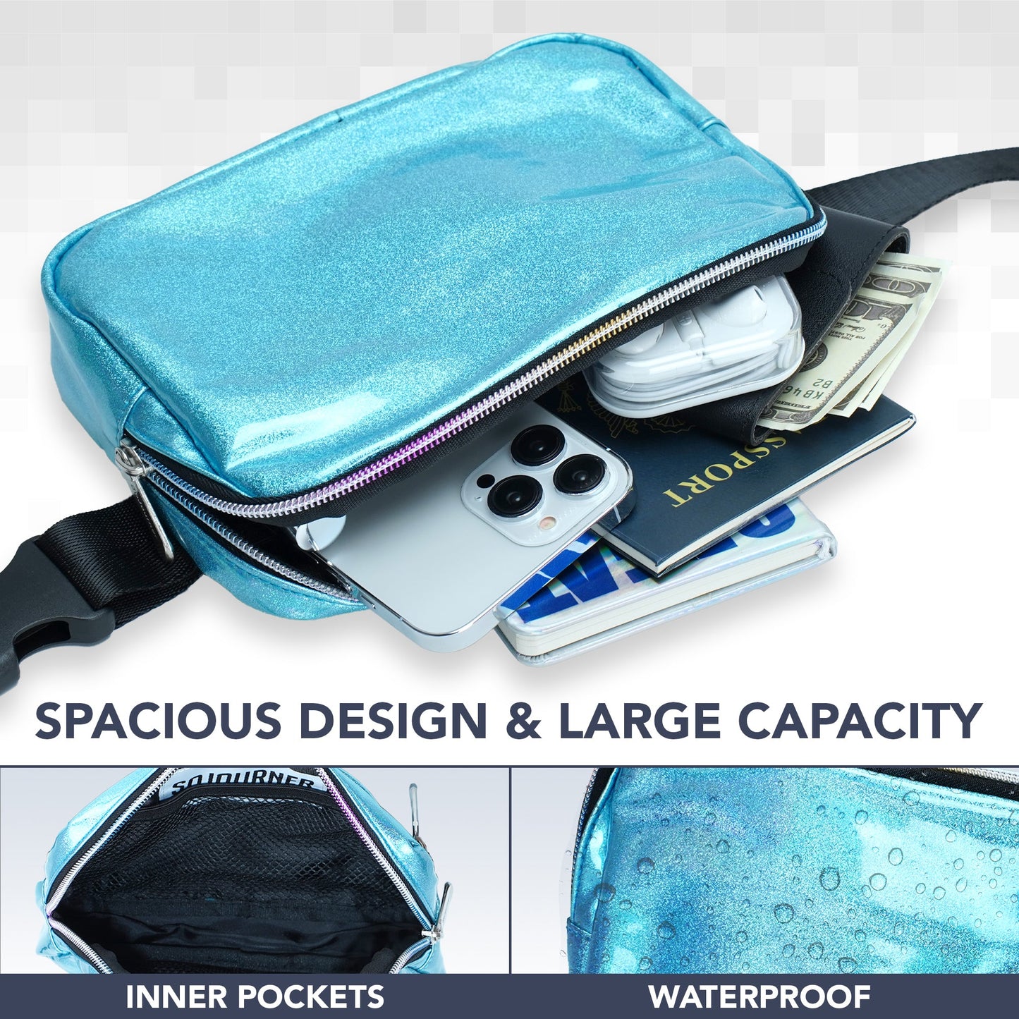Hologlow Rave Fanny Pack (1 Pocket)