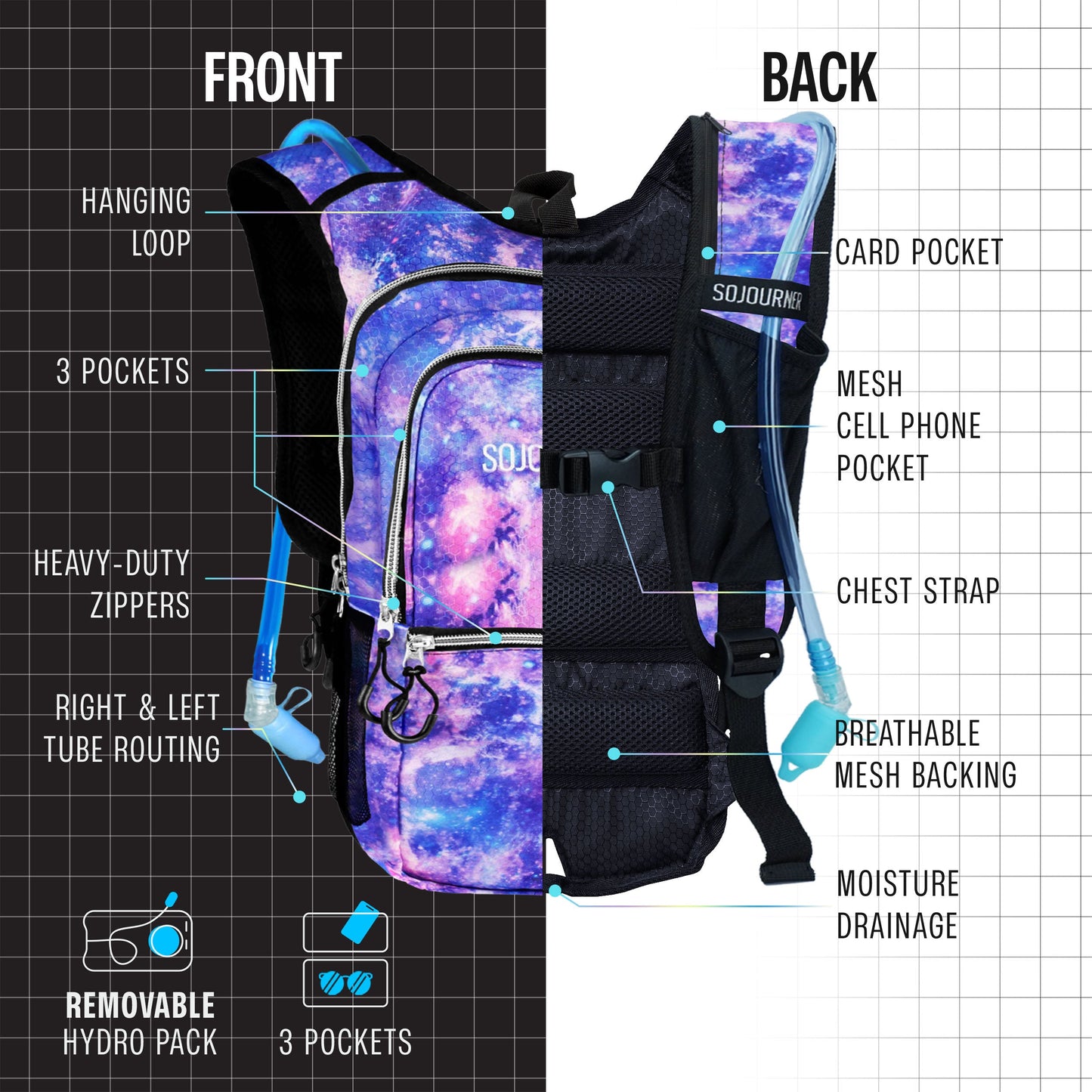 Glowstream Hydration Backpack (Medium)