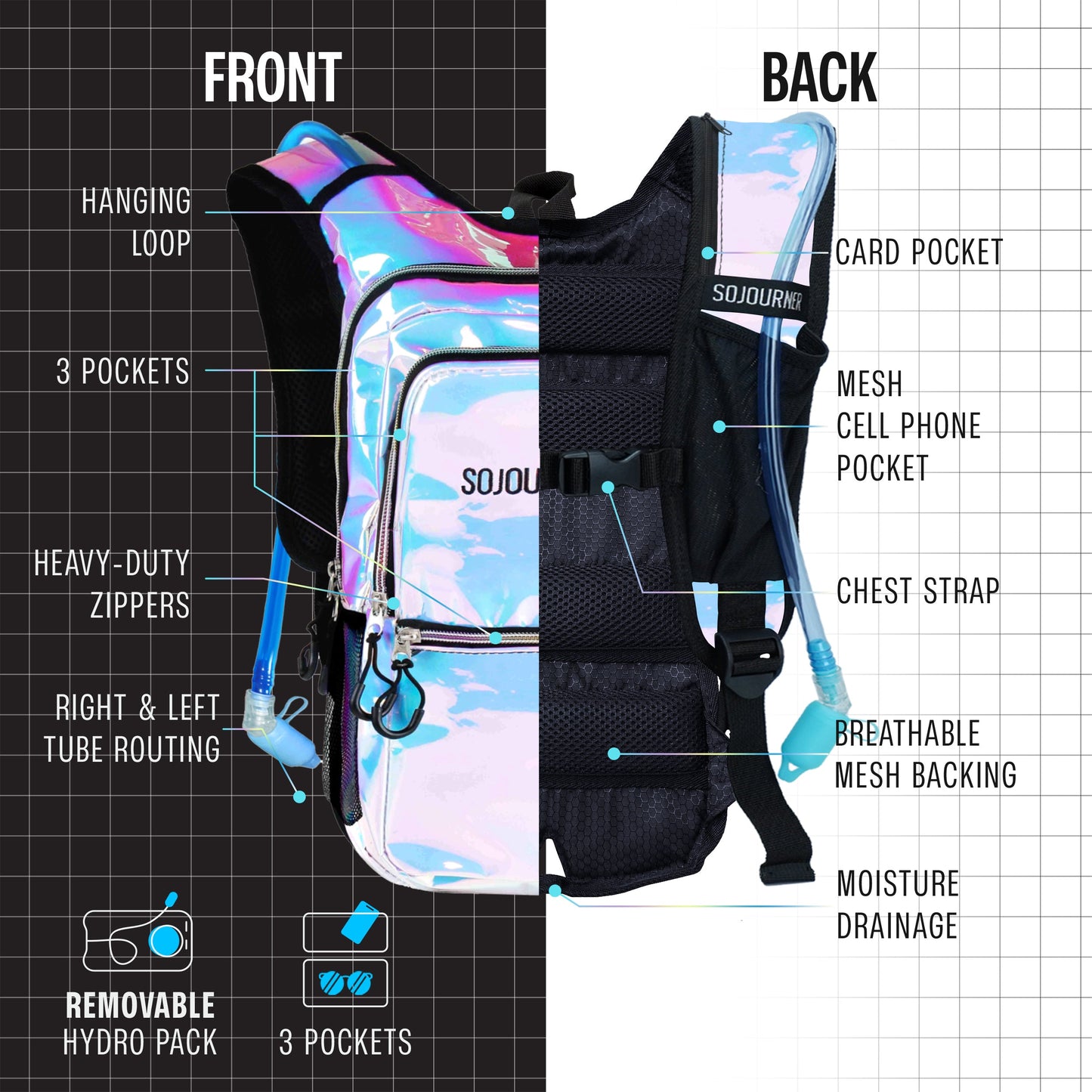 Glowstream Hydration Backpack (Medium)