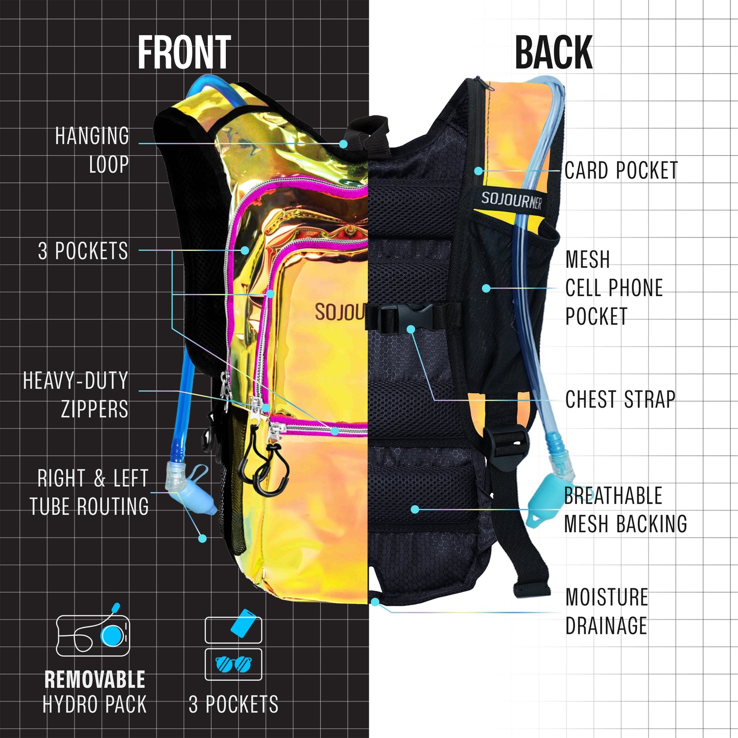Glowstream Hydration Backpack (Medium)