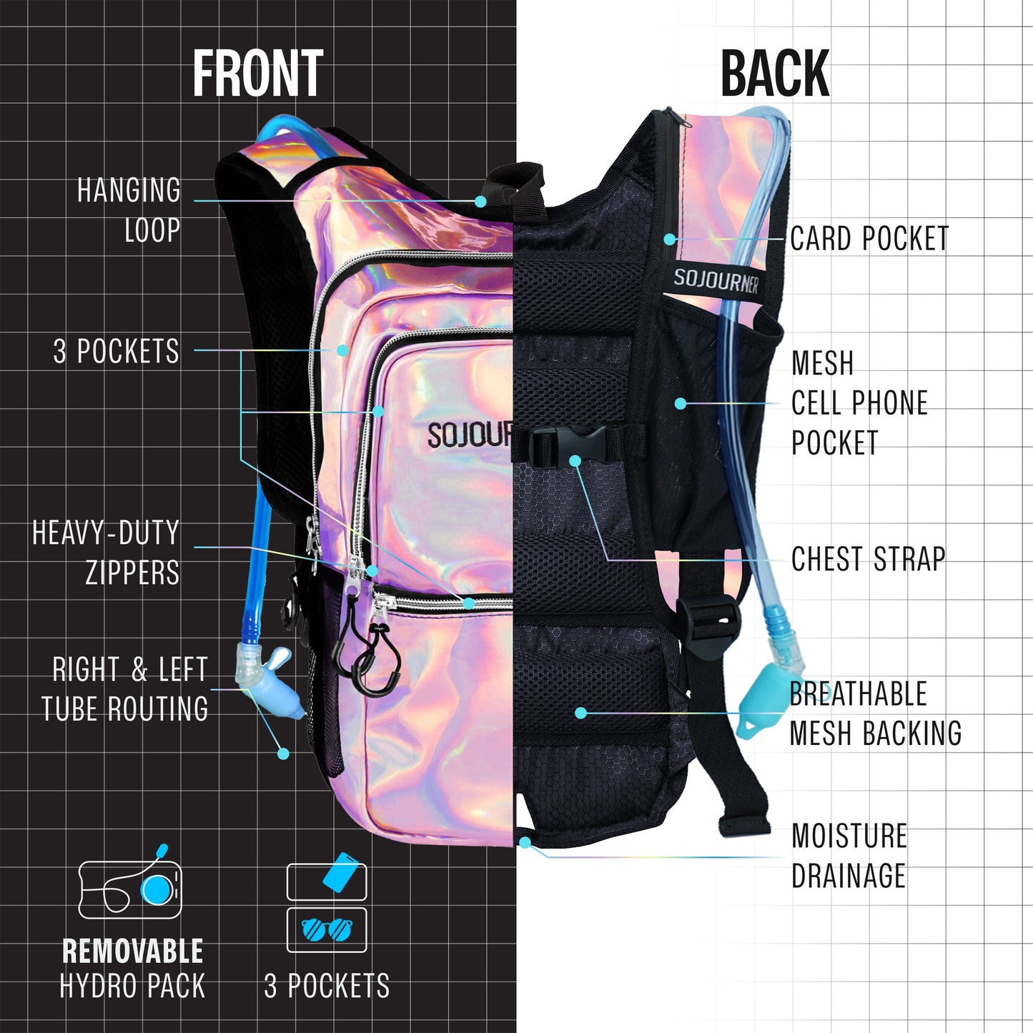 Glowstream Hydration Backpack (Medium)