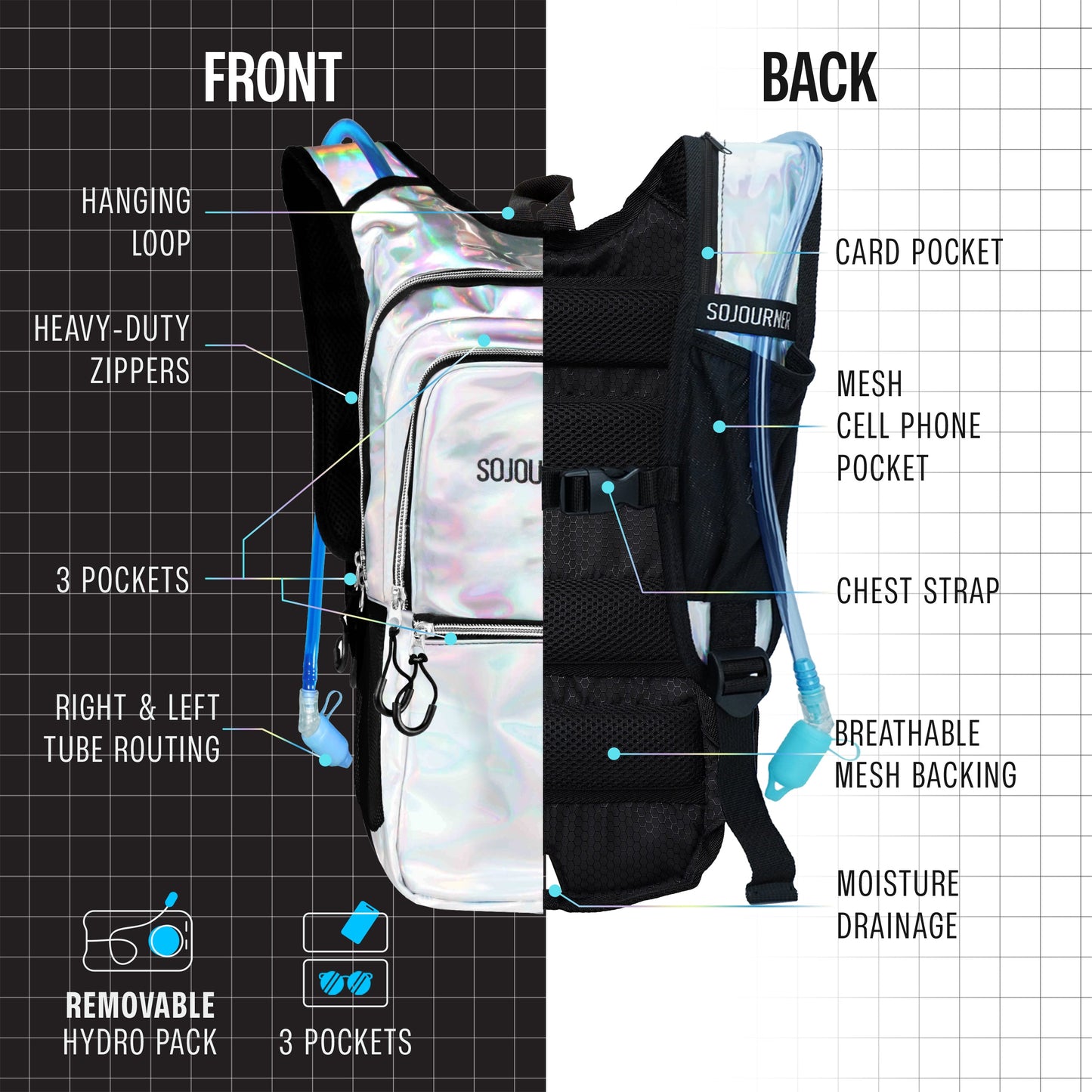 Glowstream Hydration Backpack (Medium)