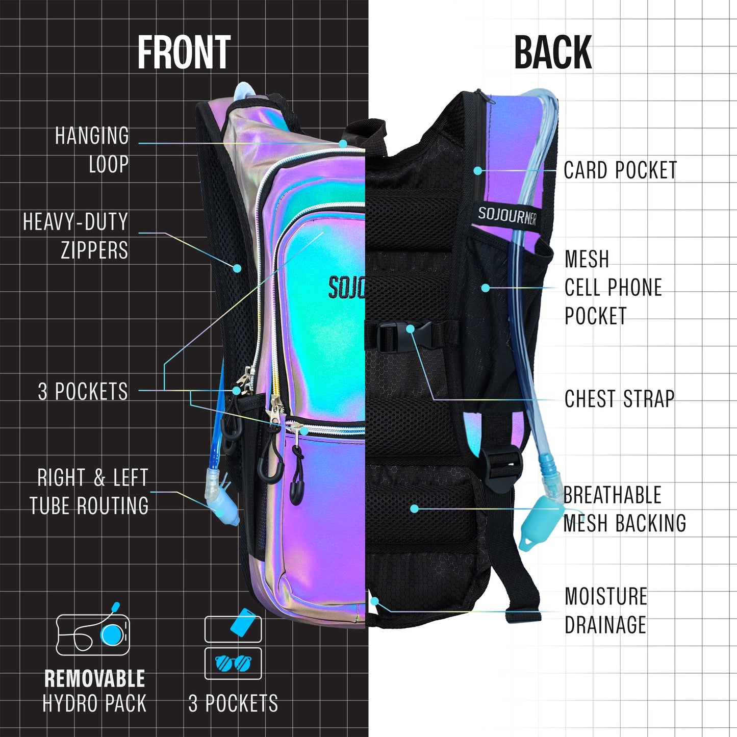 Glowstream Hydration Backpack (Medium)