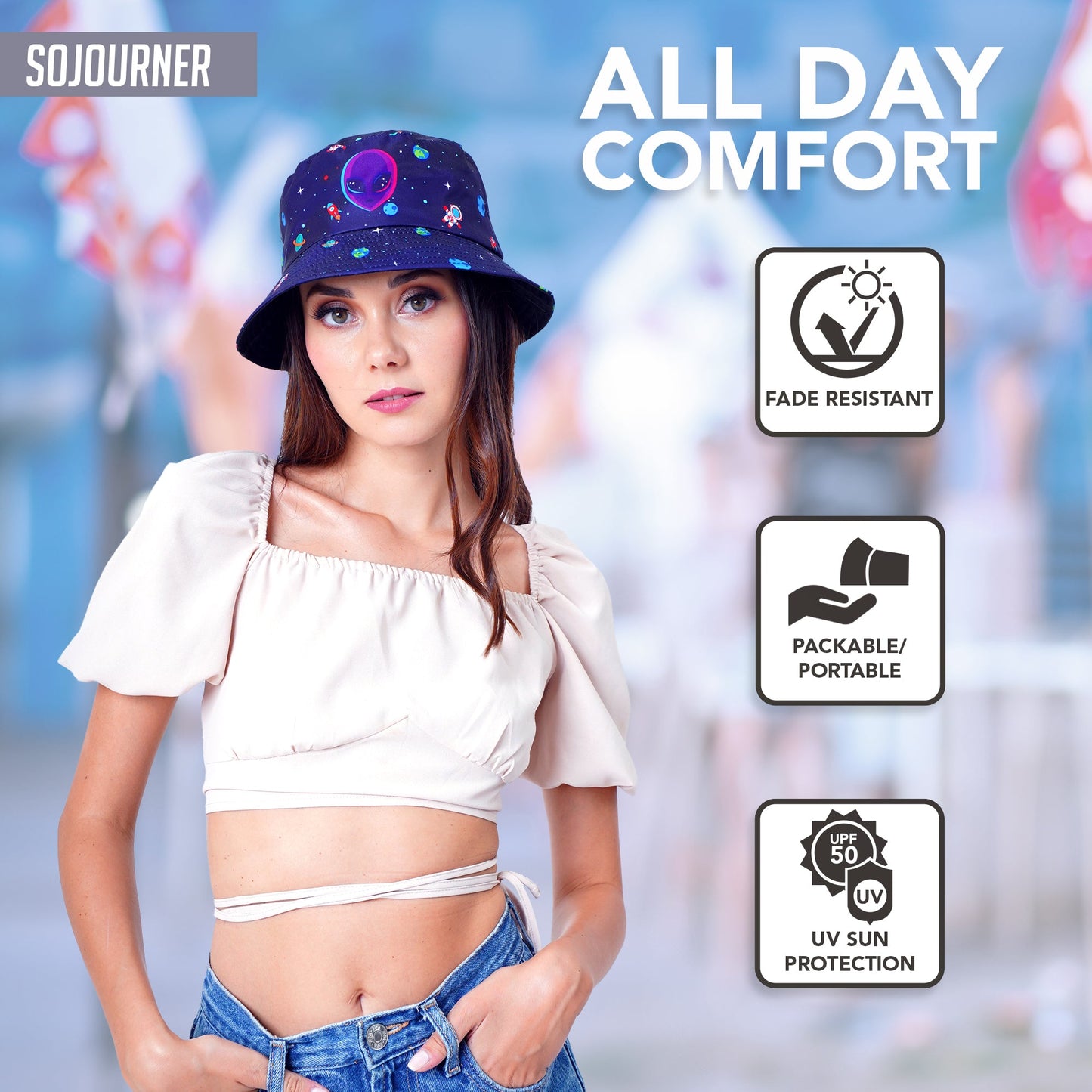 Cosmic Pop Festival Bucket Hat