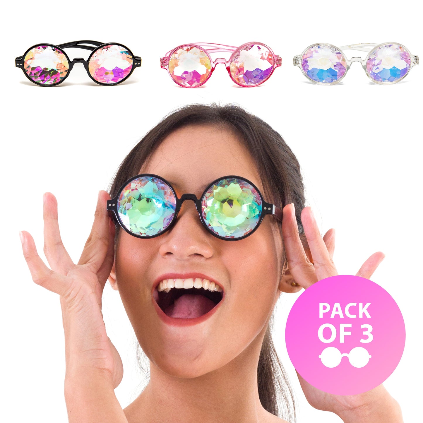 Prism Vision Steampunk Goggles and Kaleidoscope Glasses
