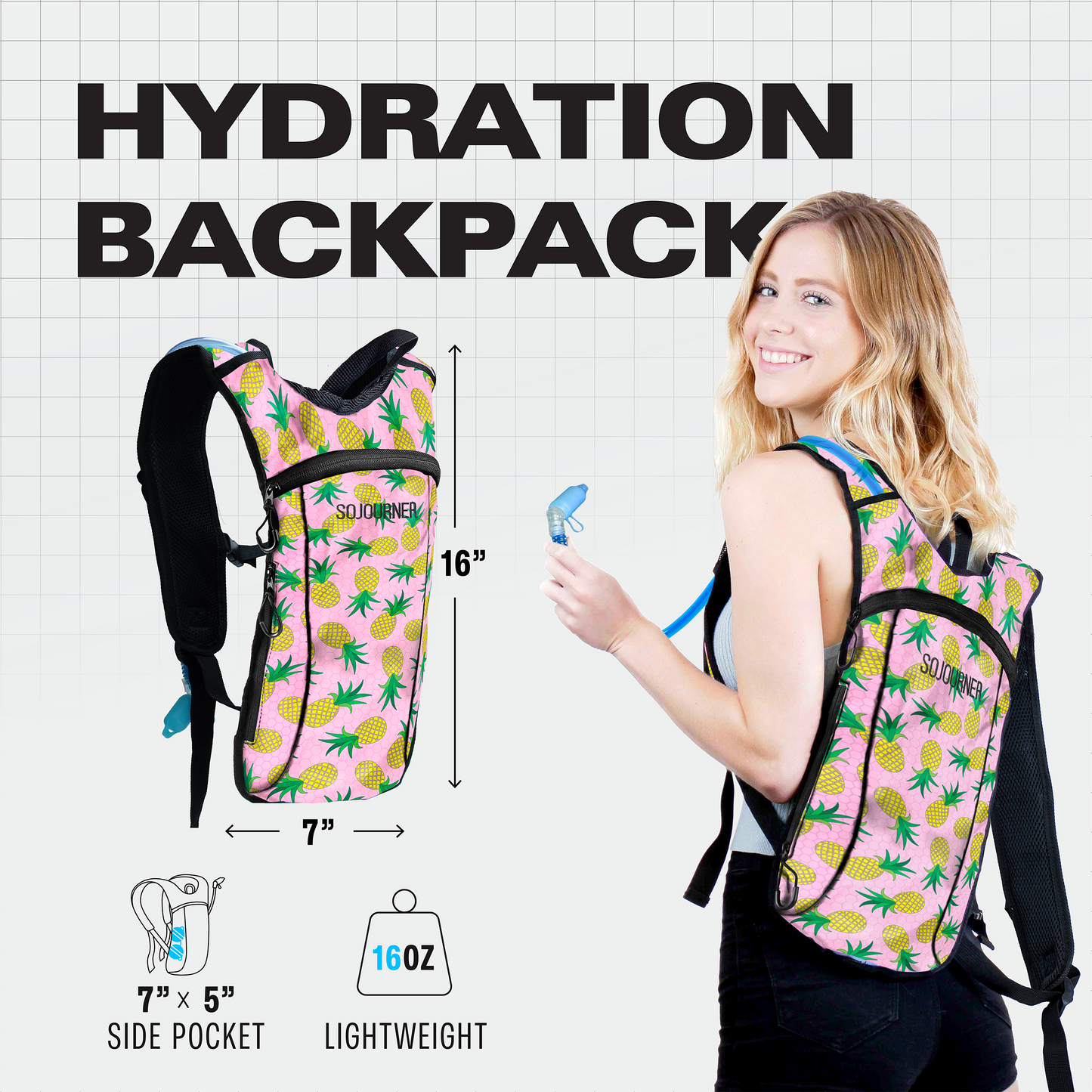 Hype Hydro Reflective Rave Hydration Pack (Small)