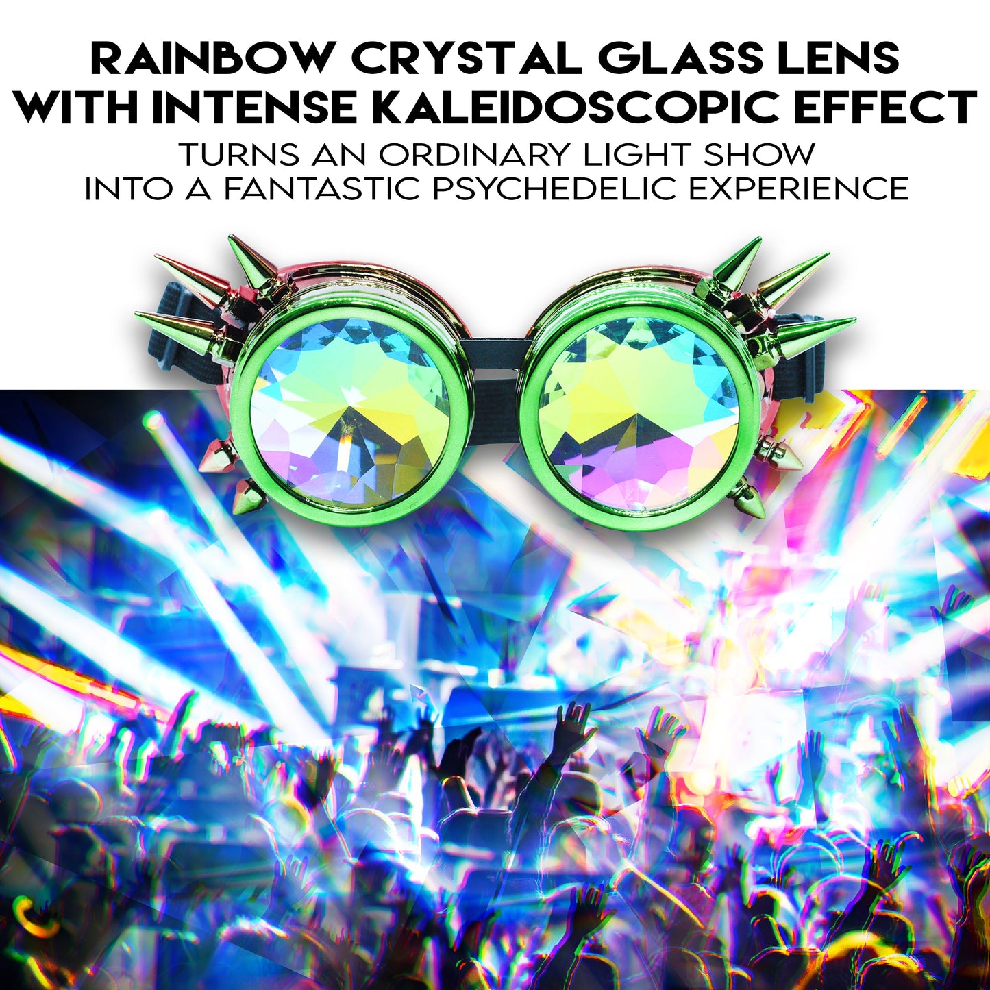 Prism Vision Steampunk Goggles and Kaleidoscope Glasses