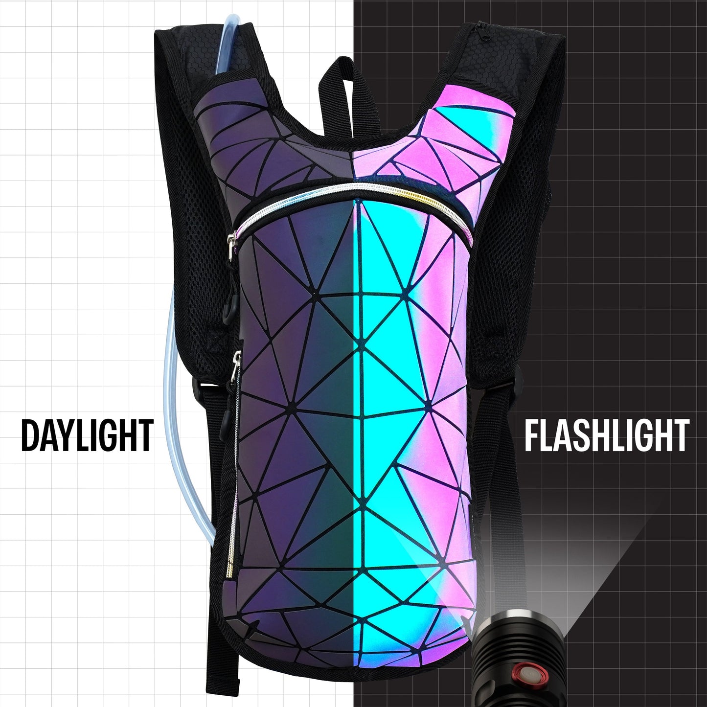 Hype Hydro Reflective Rave Hydration Pack (Small)