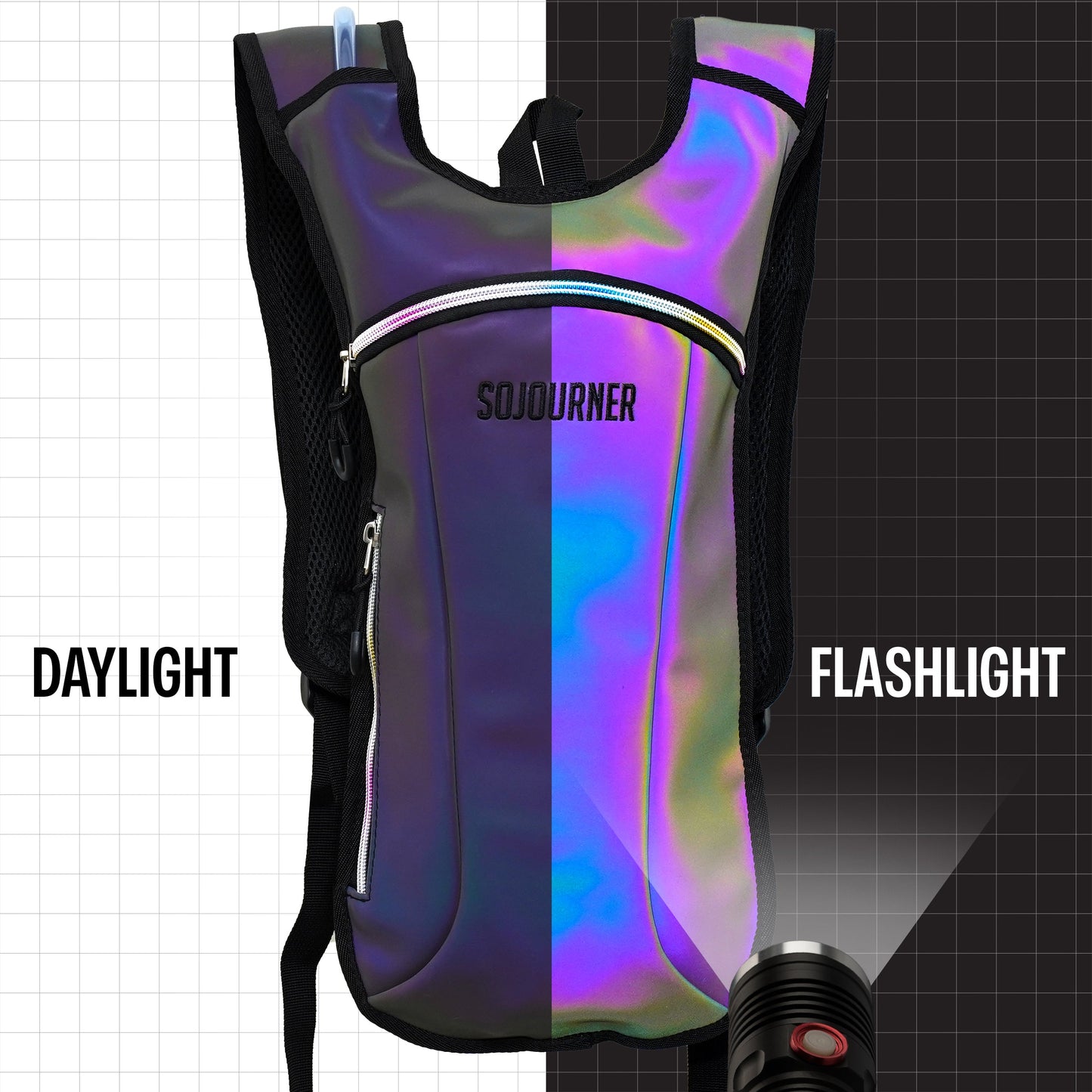 Hype Hydro Reflective Rave Hydration Pack (Small)