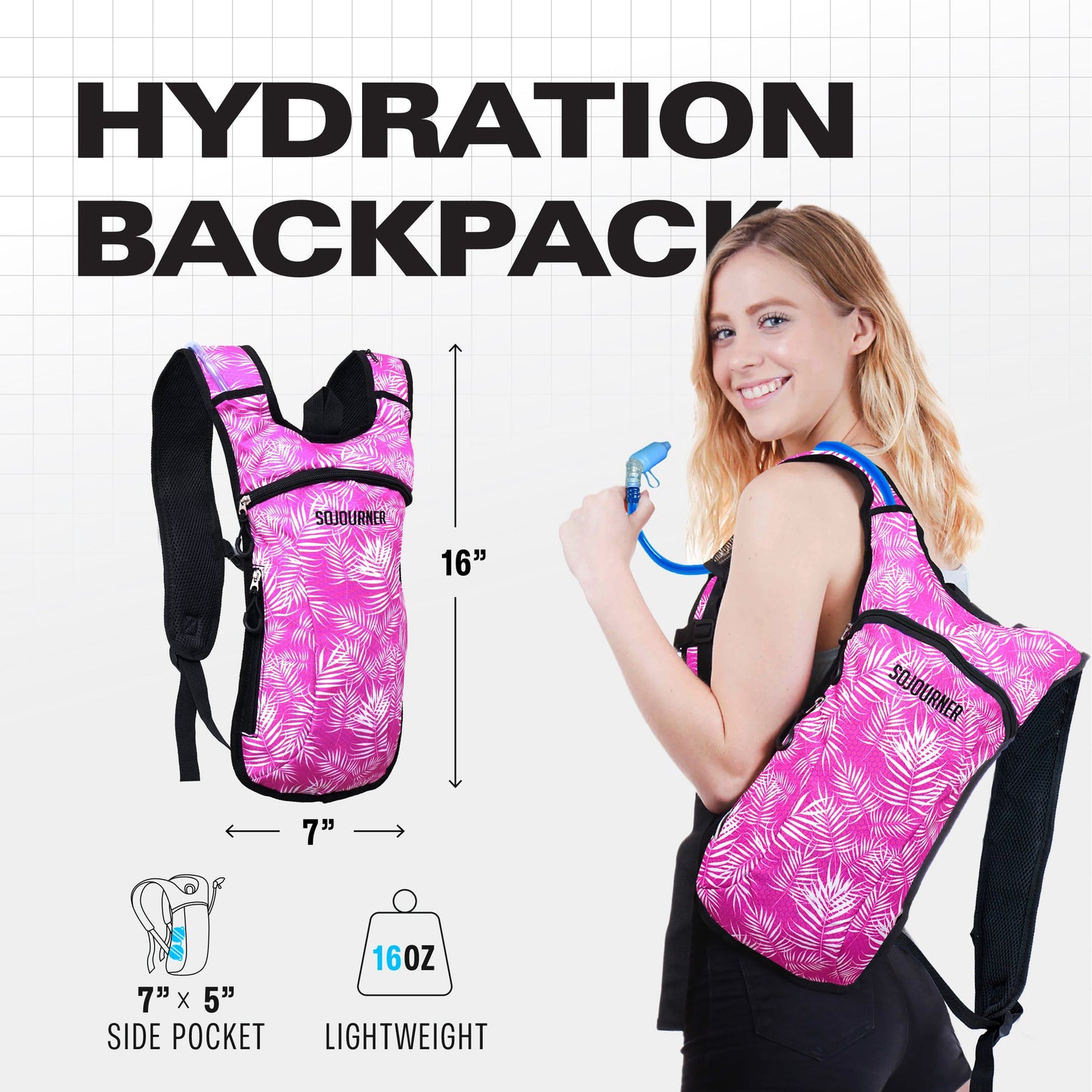 Hype Hydro Reflective Rave Hydration Pack (Small)