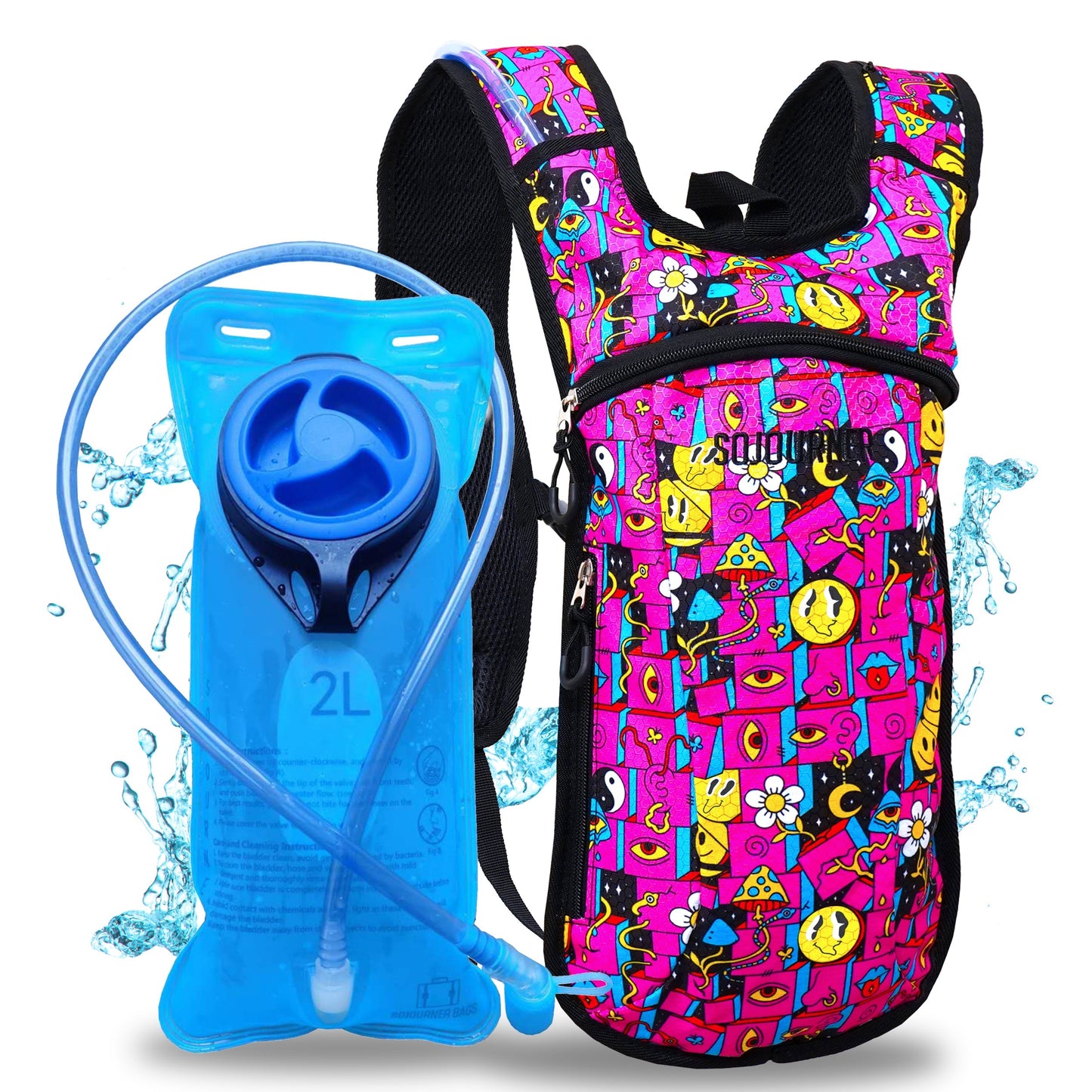Hype Hydro Reflective Rave Hydration Pack (Small)