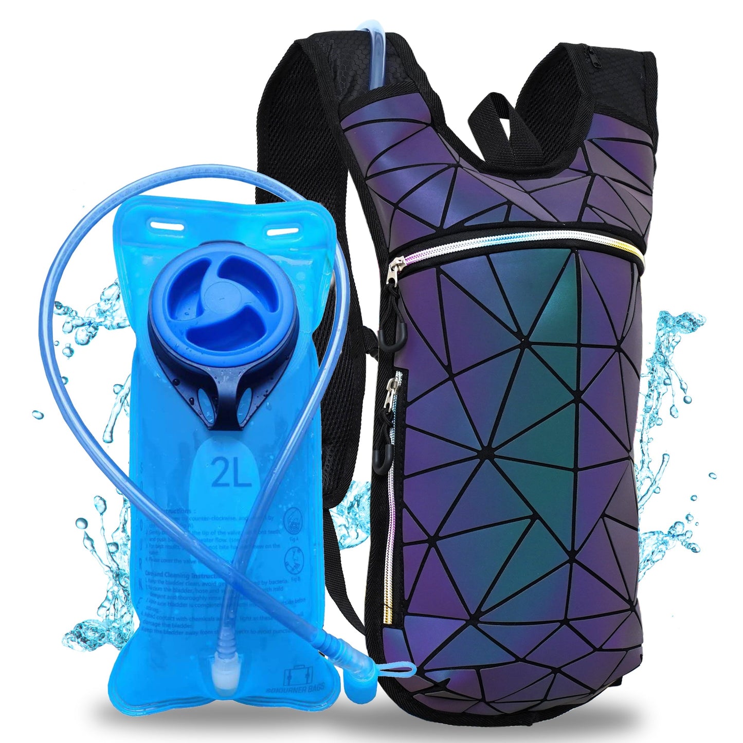 Hype Hydro Reflective Rave Hydration Pack (Small)