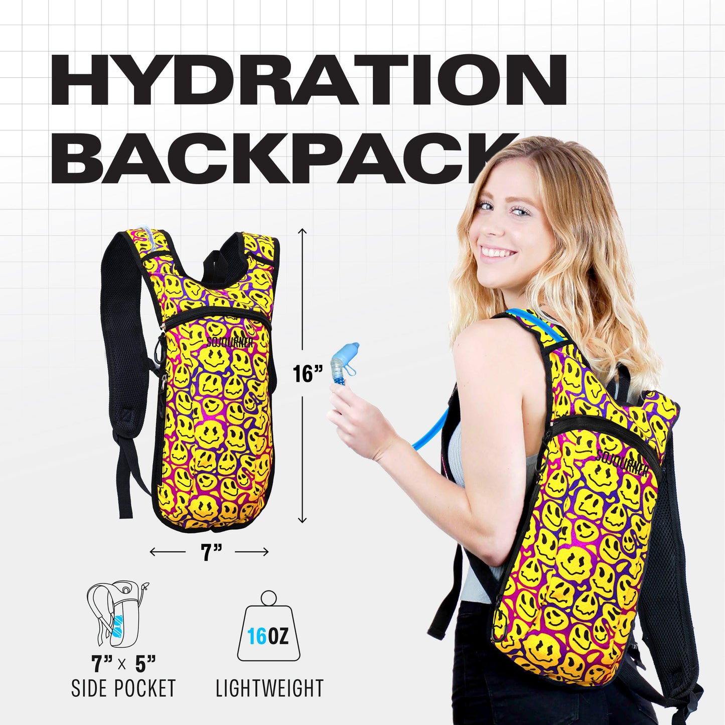 Hype Hydro Reflective Rave Hydration Pack (Small)