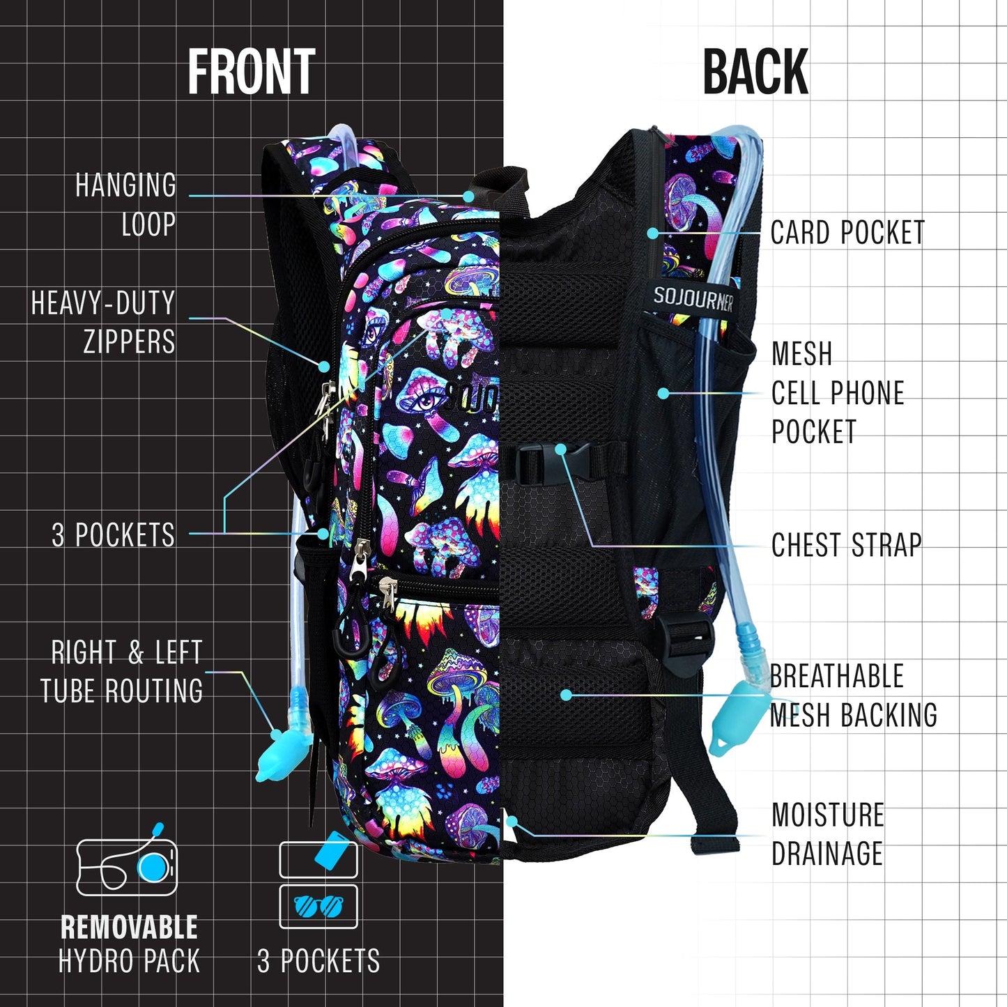 Glowstream Hydration Backpack (Medium)