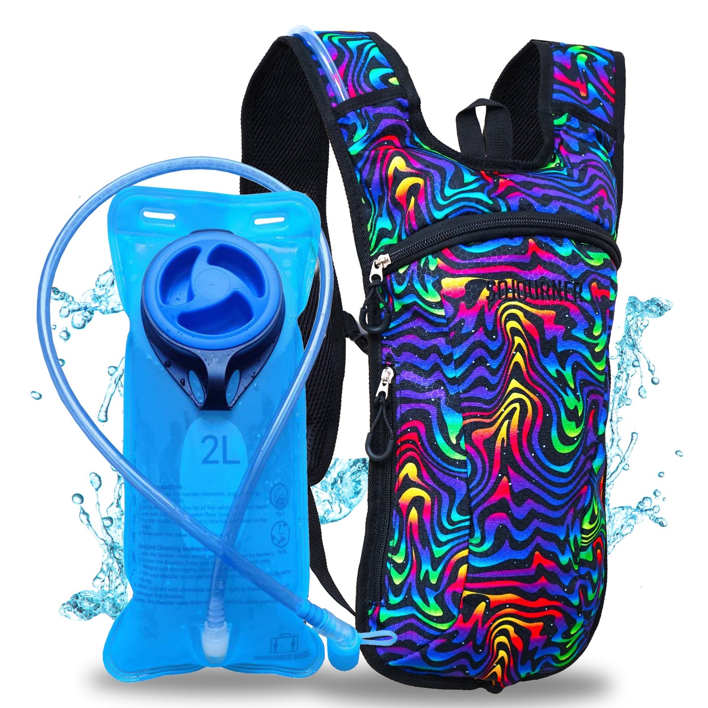 Hype Hydro Reflective Rave Hydration Pack (Small)