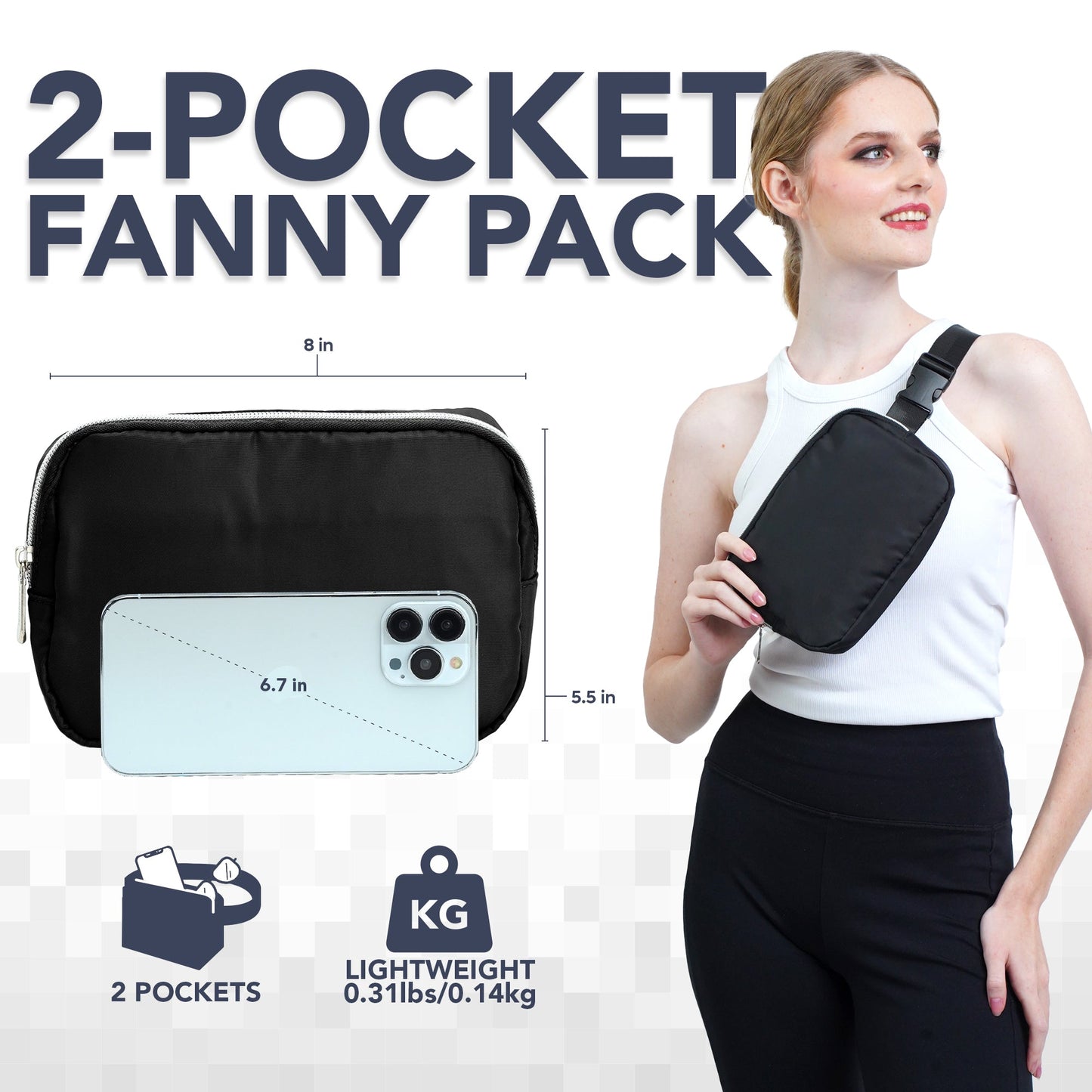 Hologlow Rave Fanny Pack (1 Pocket)