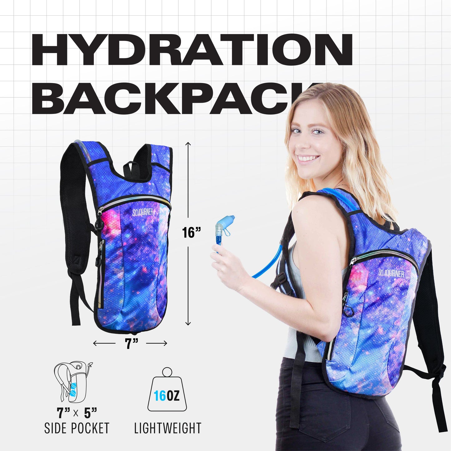 Hype Hydro Reflective Rave Hydration Pack (Small)