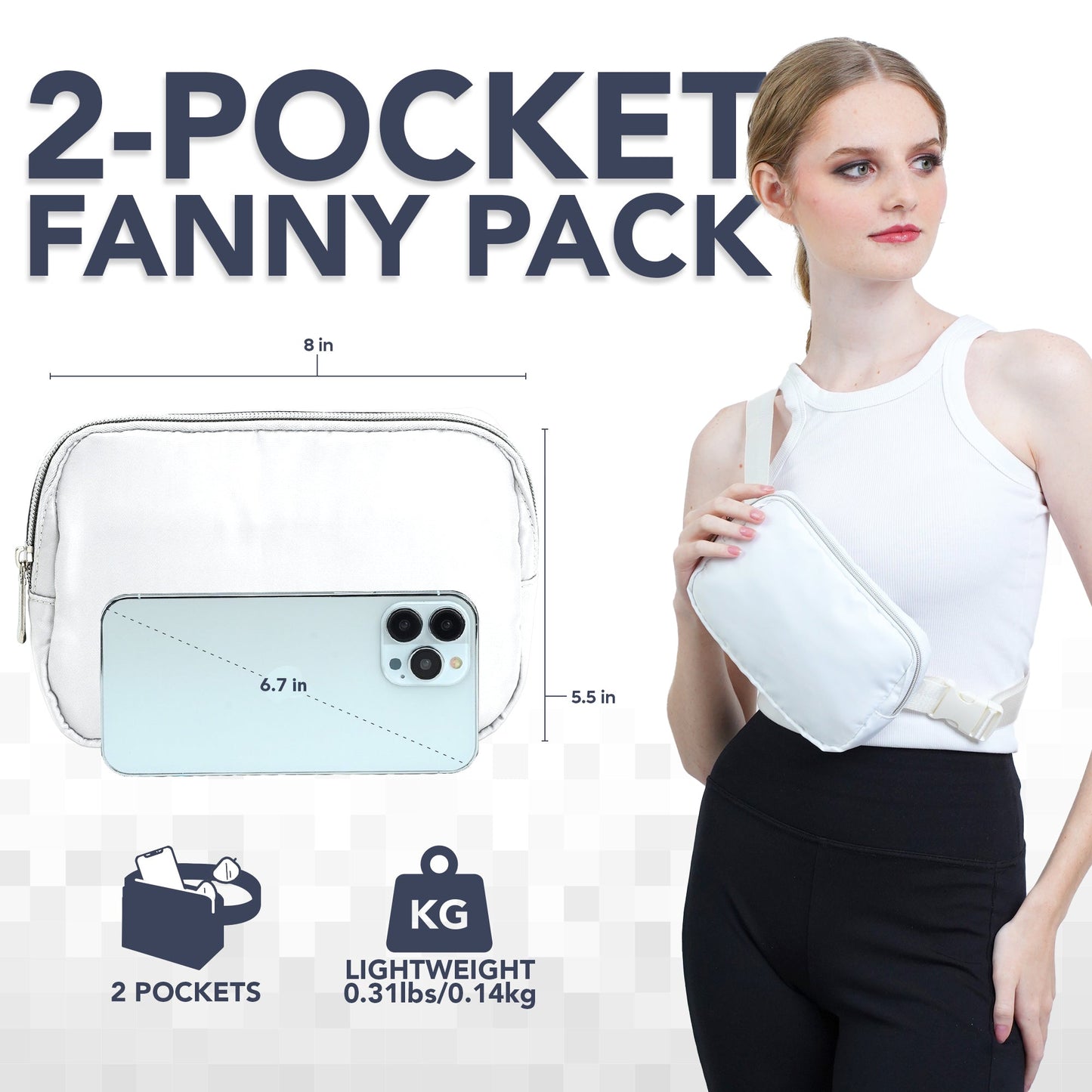 Hologlow Rave Fanny Pack (1 Pocket)