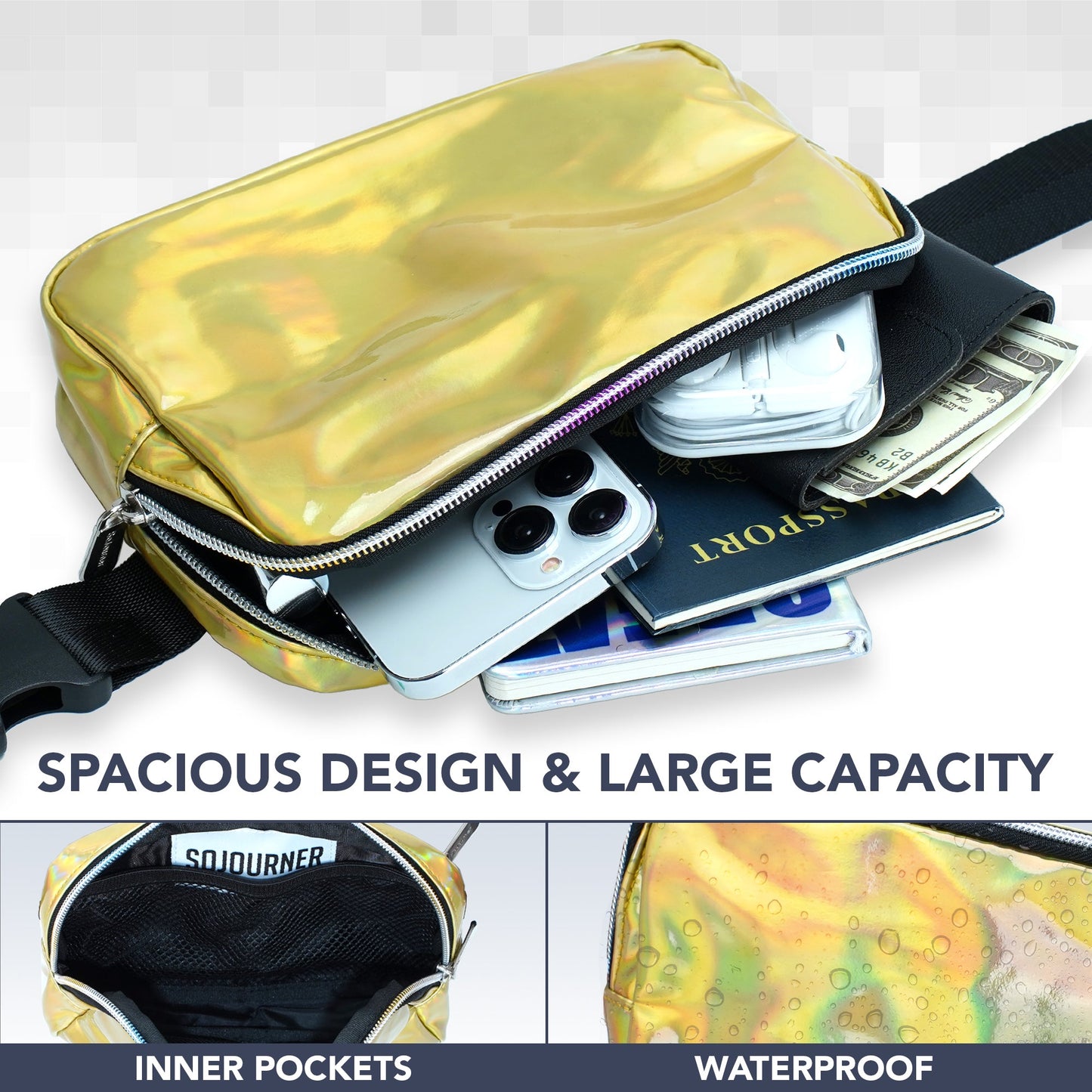 Hologlow Rave Fanny Pack (1 Pocket)