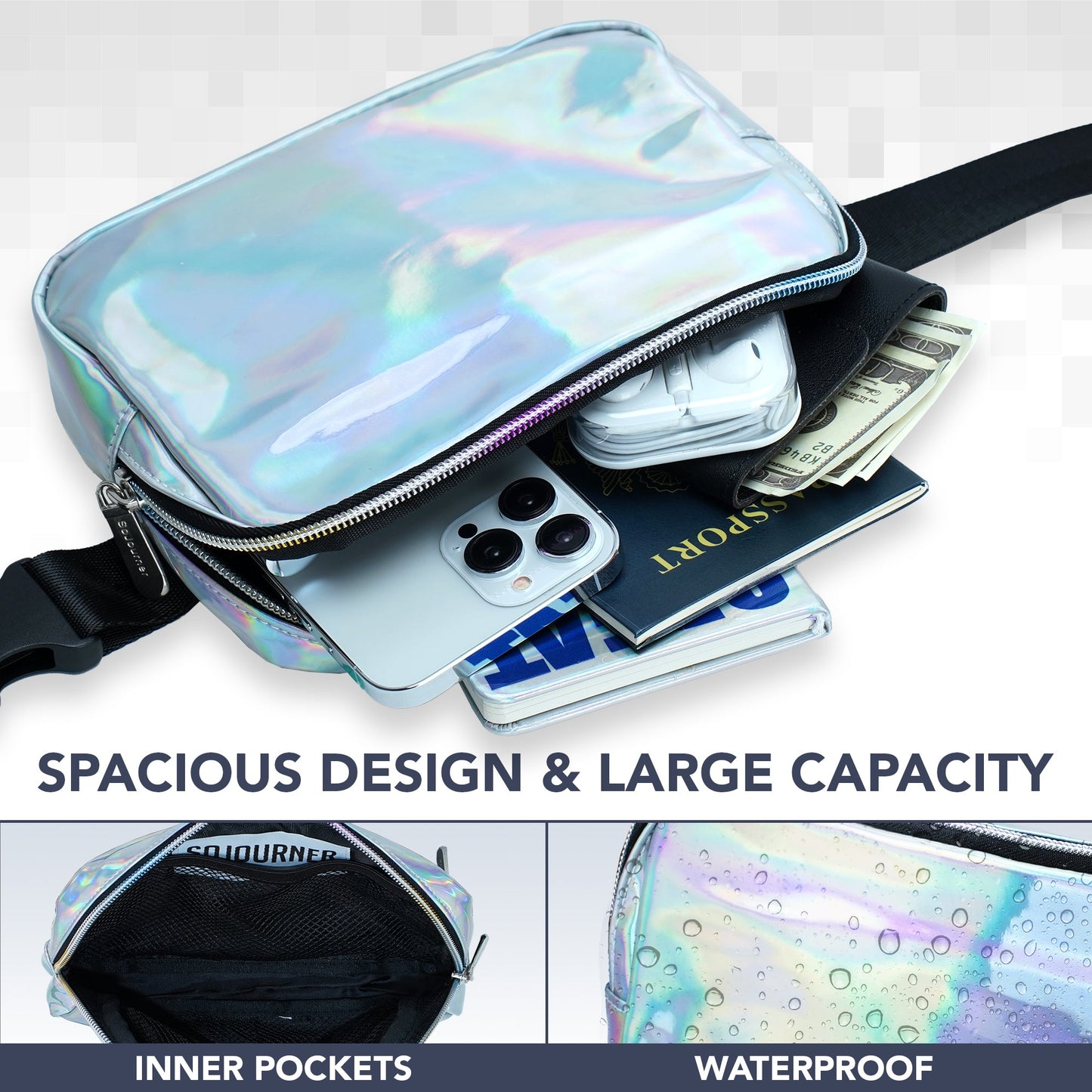 Hologlow Rave Fanny Pack (1 Pocket)
