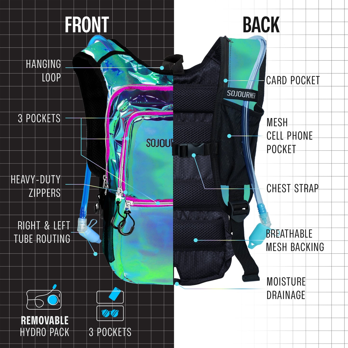 Glowstream Hydration Backpack (Medium)