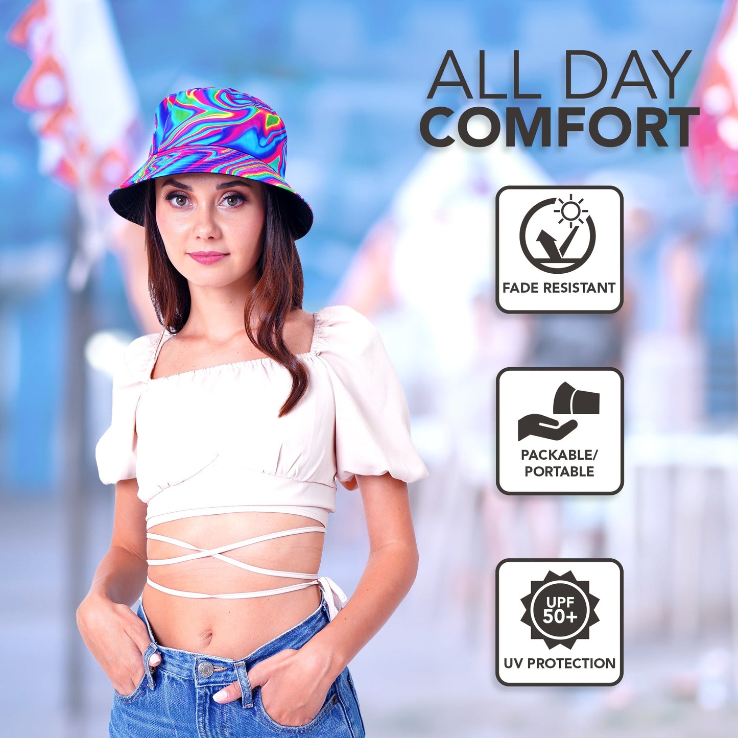 Cosmic Pop Festival Bucket Hat
