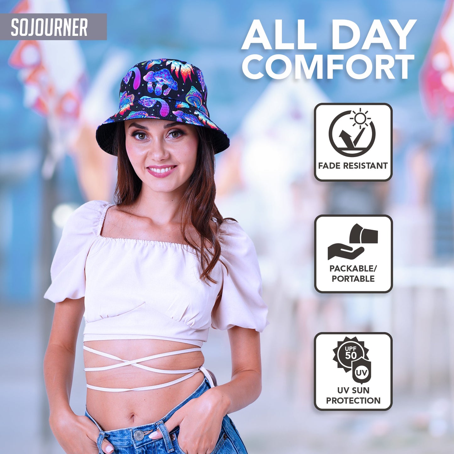 Cosmic Pop Festival Bucket Hat
