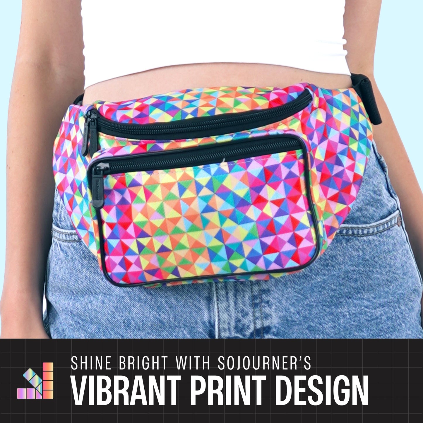 RaveWave Holographic Fanny Pack (3 Pocket)