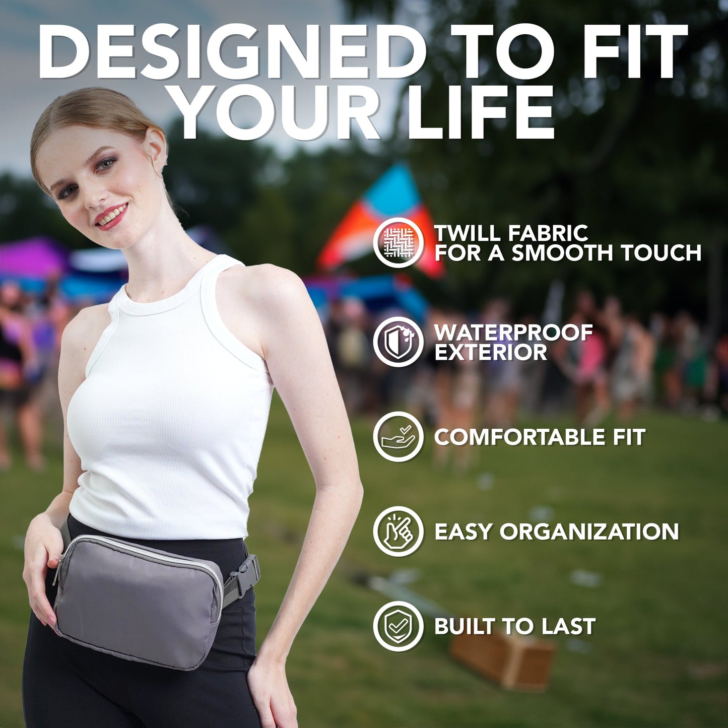 Hologlow Rave Fanny Pack (1 Pocket)