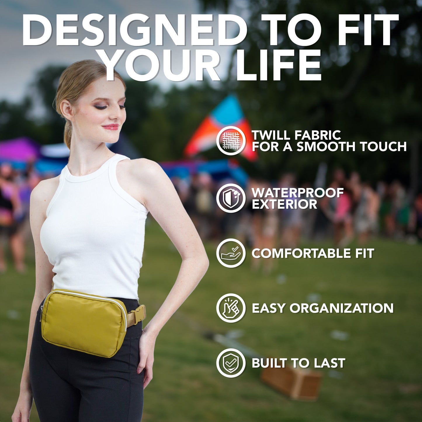 Hologlow Rave Fanny Pack (1 Pocket)