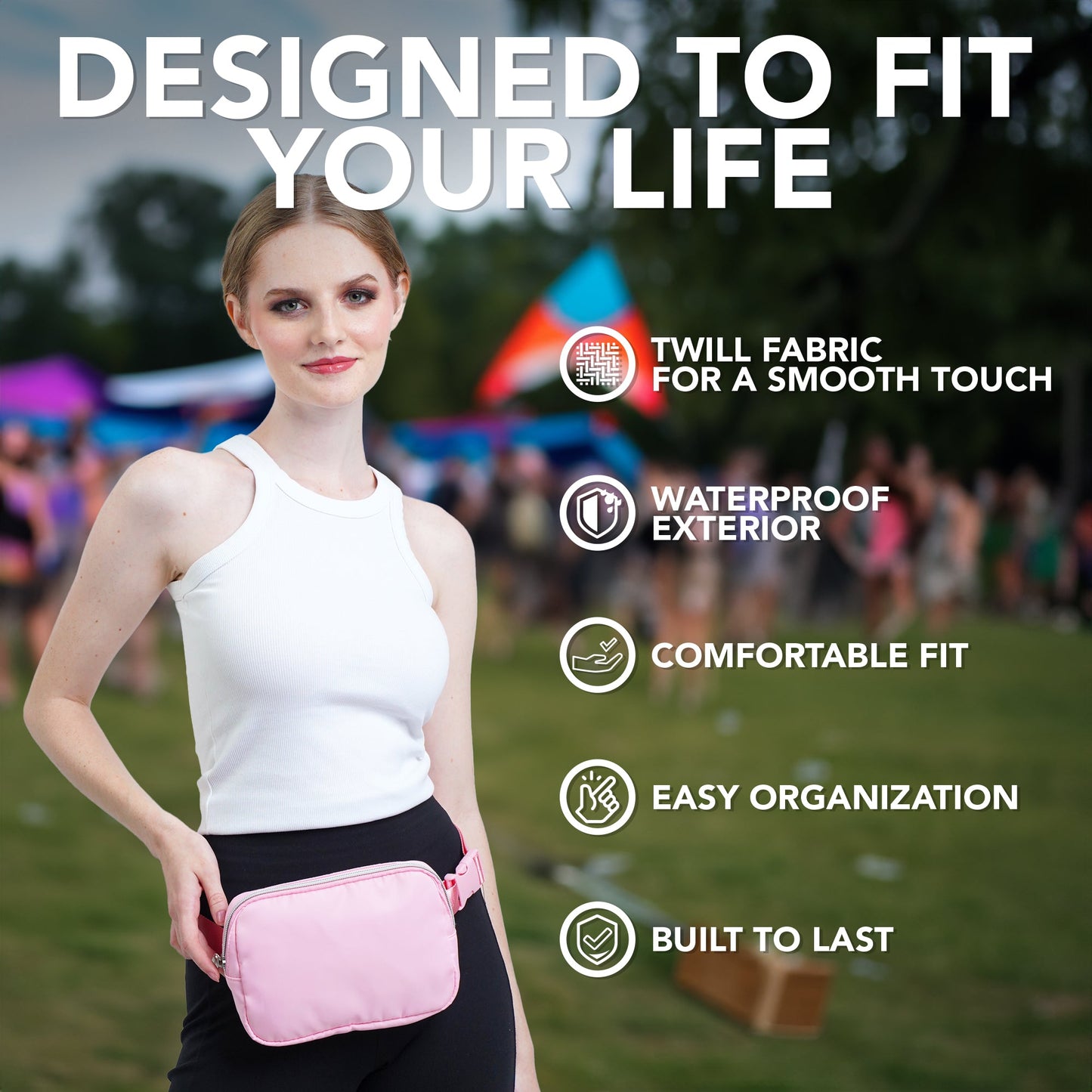 Hologlow Rave Fanny Pack (1 Pocket)