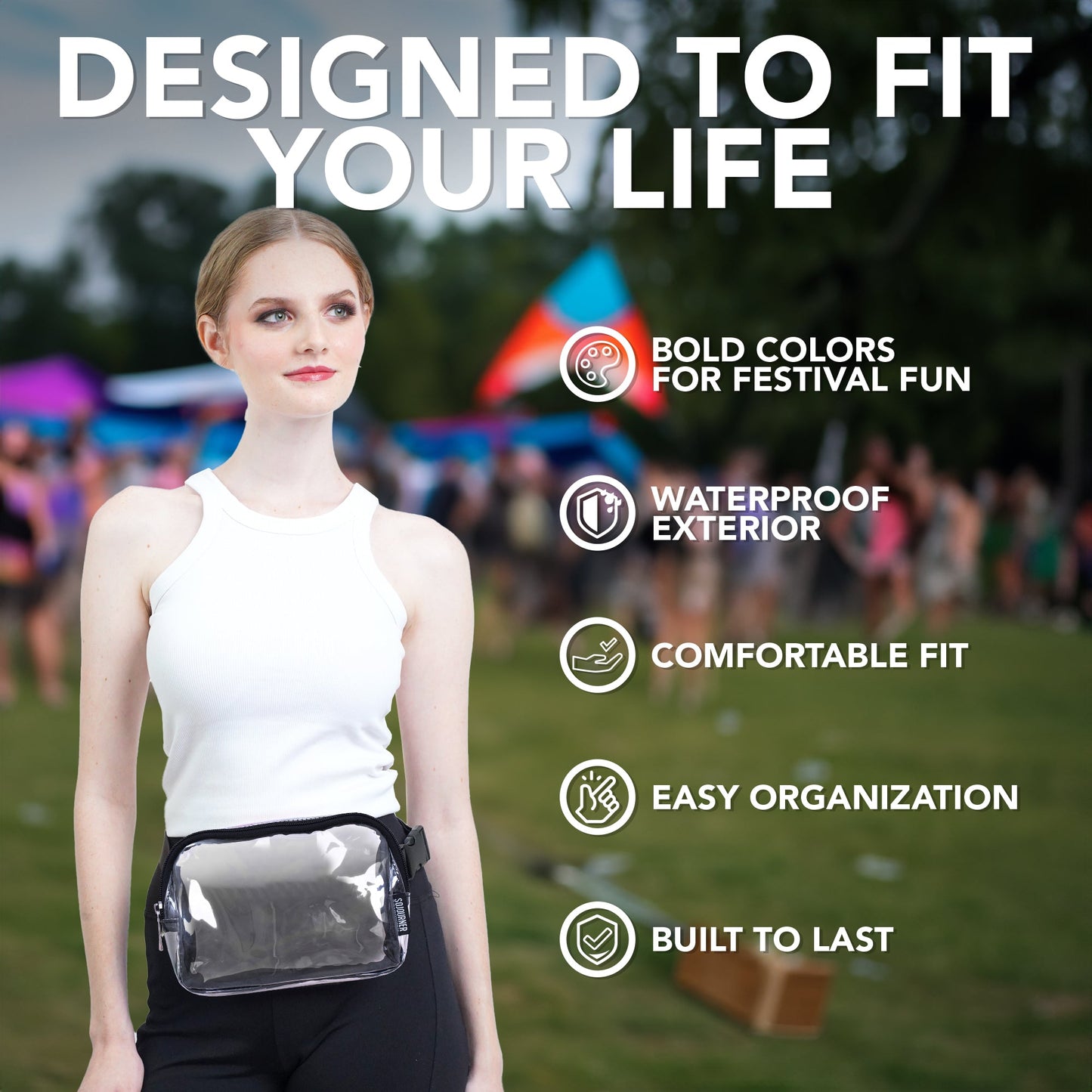 Hologlow Rave Fanny Pack (1 Pocket)