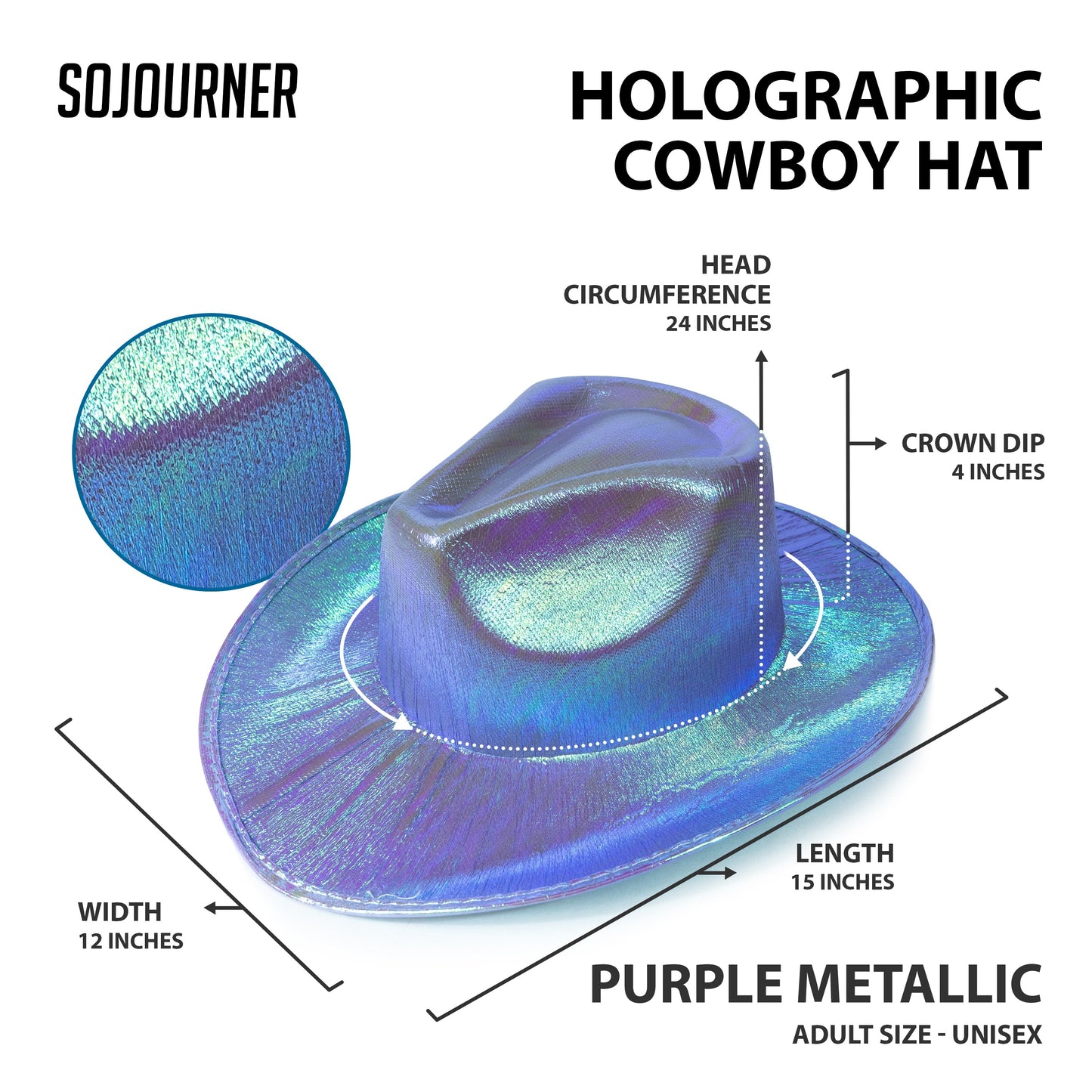 Disco Rodeo Rave Cowboy Hat