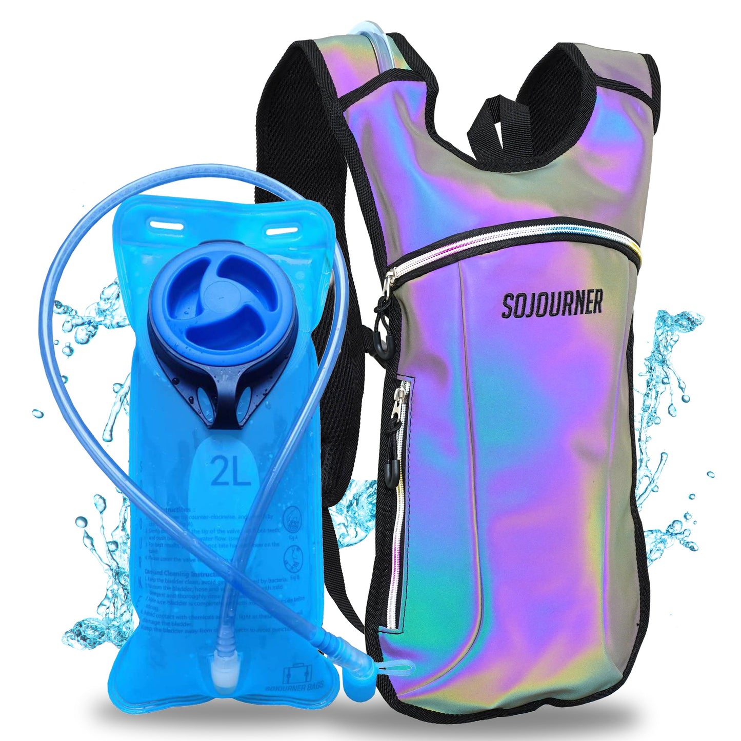 Hype Hydro Reflective Rave Hydration Pack (Small)
