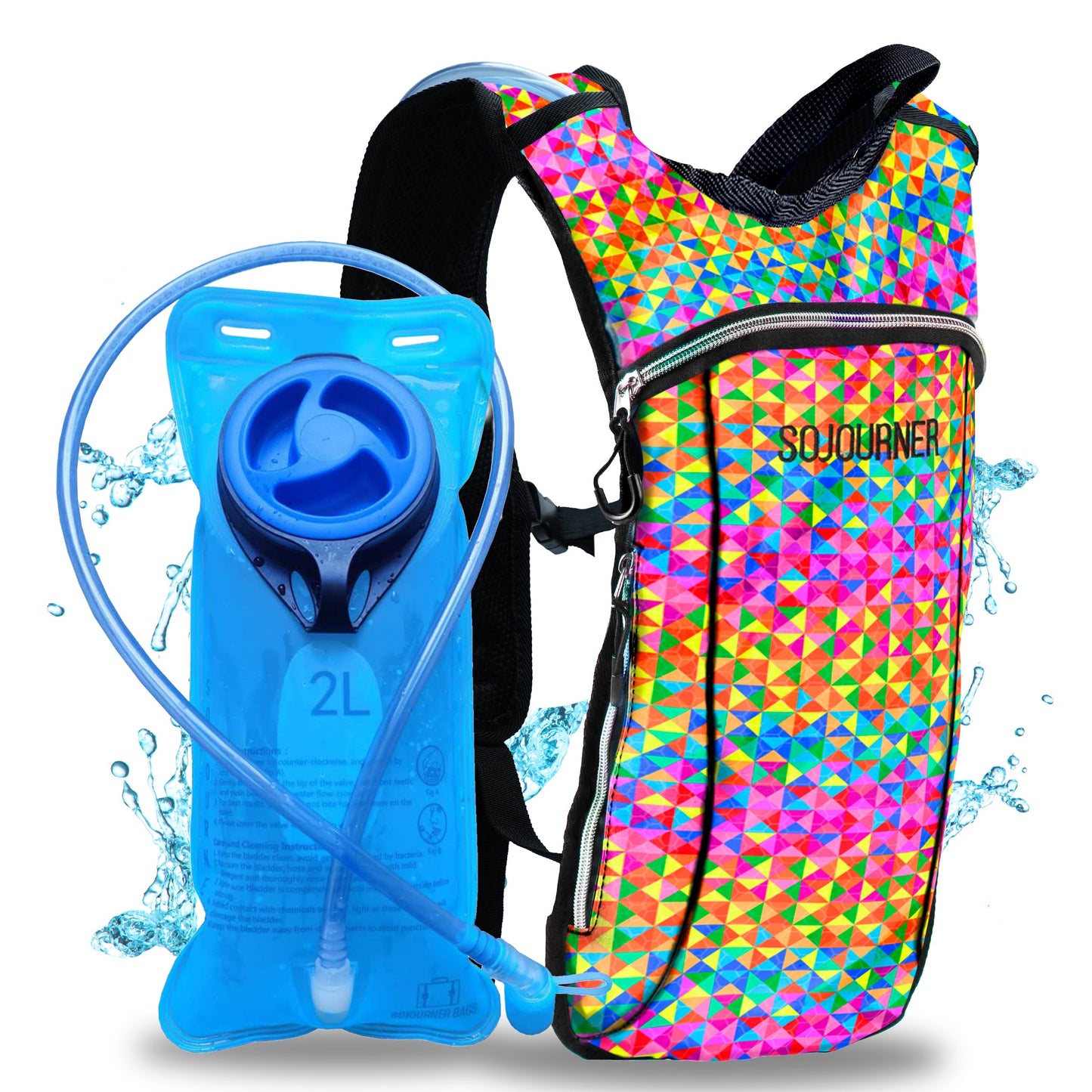 Hype Hydro Reflective Rave Hydration Pack (Small)