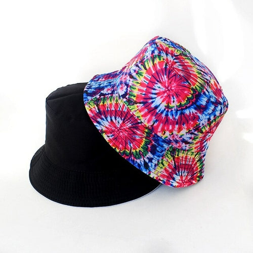 Vibe Vision Tie Dye Reversible Bucket Hat