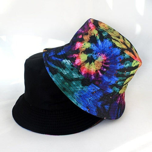 Vibe Vision Tie Dye Reversible Bucket Hat