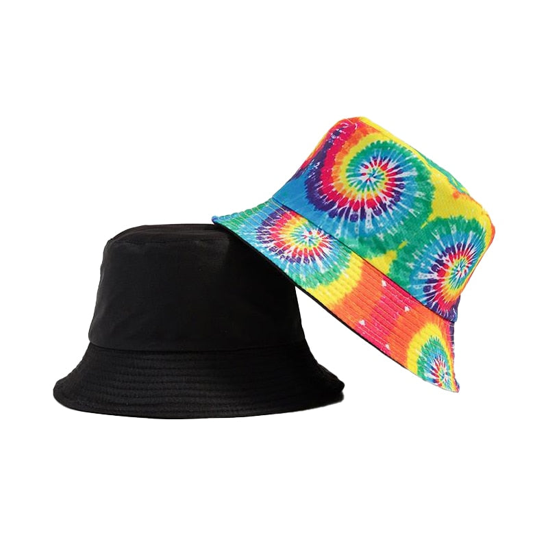 Vibe Vision Tie Dye Reversible Bucket Hat