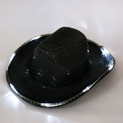 LED Sequin Cowboy Hat