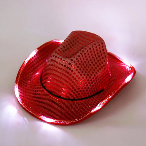 LED Sequin Cowboy Hat