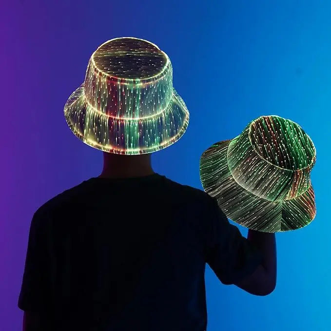 CyberGlow Fiber Optic Bucket Hat