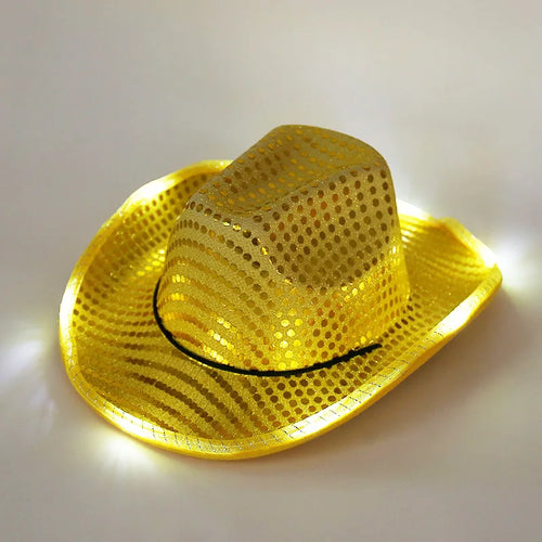 LED Sequin Cowboy Hat