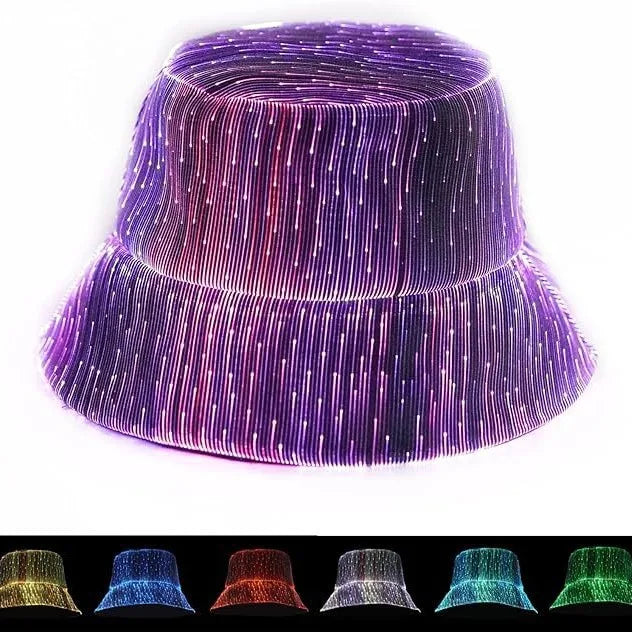 CyberGlow Fiber Optic Bucket Hat
