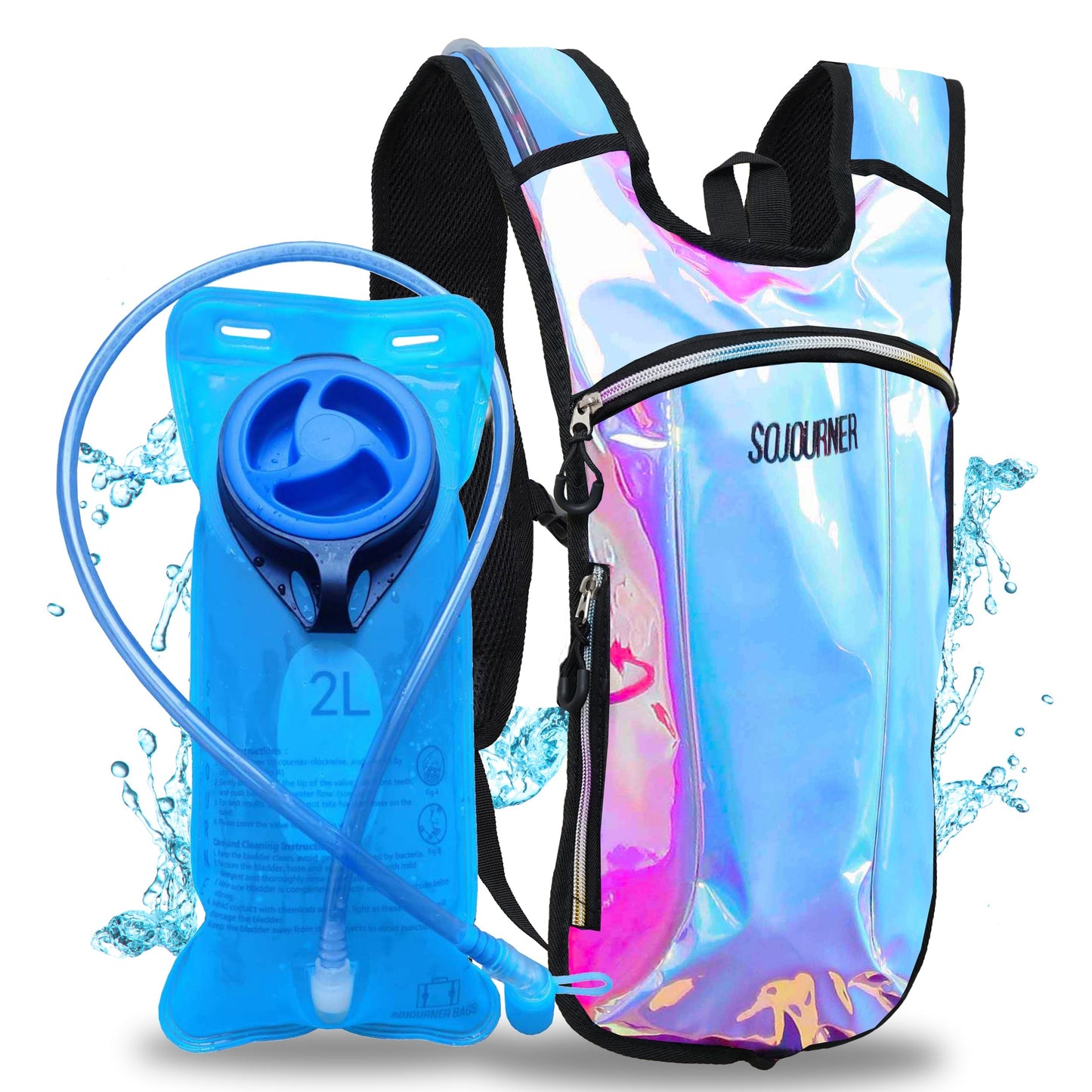 Hype Hydro Reflective Rave Hydration Pack (Small)